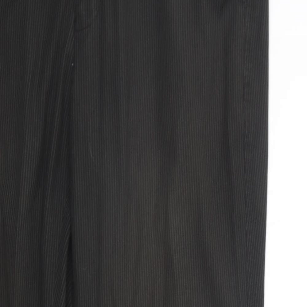Womens UK Size 32 in F&F Regular Fit  Black Trousers
