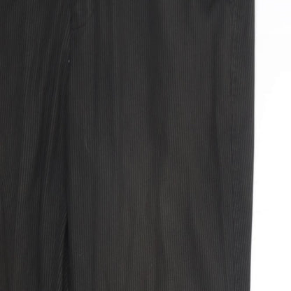 Womens UK Size 32 in F&F Regular Fit  Black Trousers