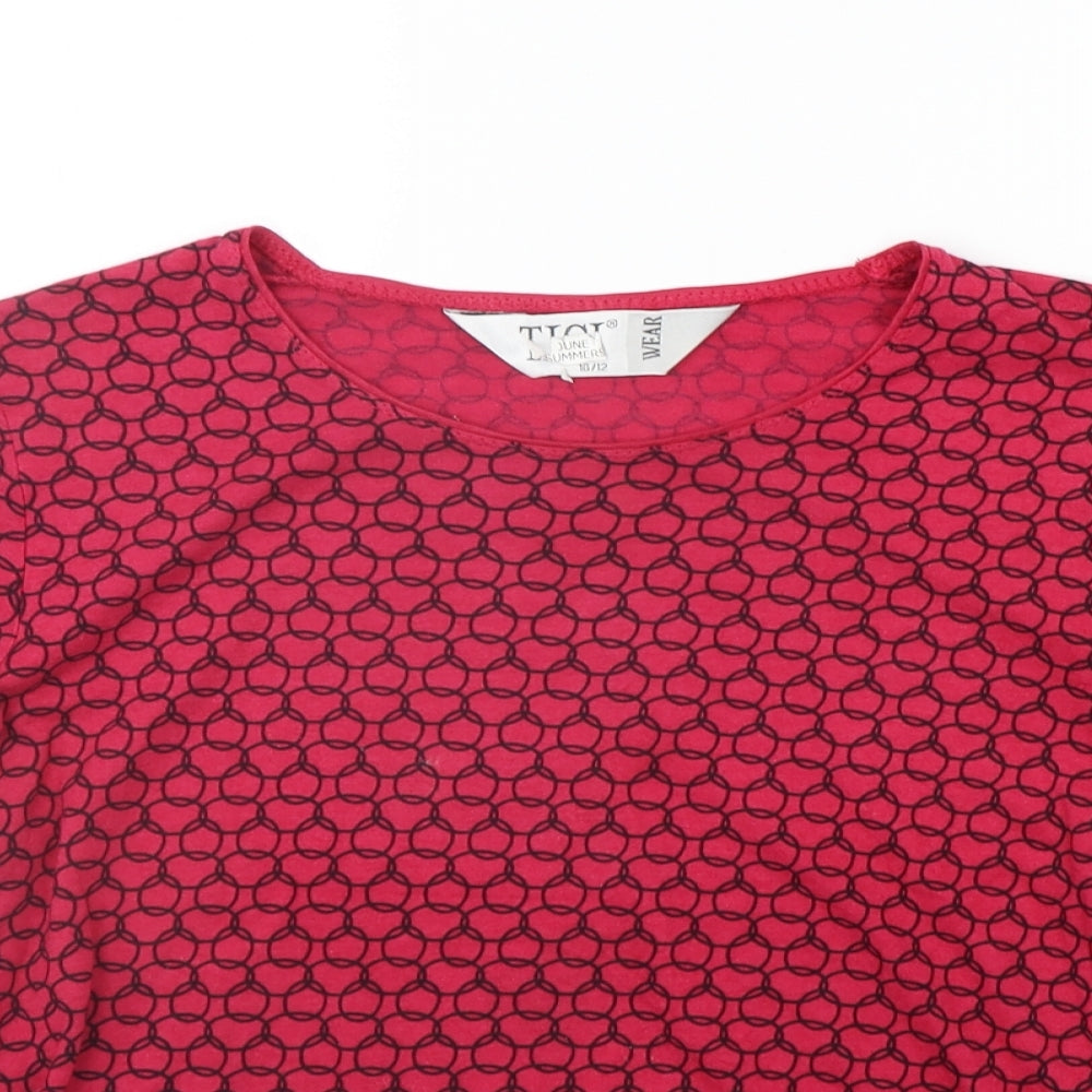Womens UK Size 10 TIGI Pink  T-Shirt