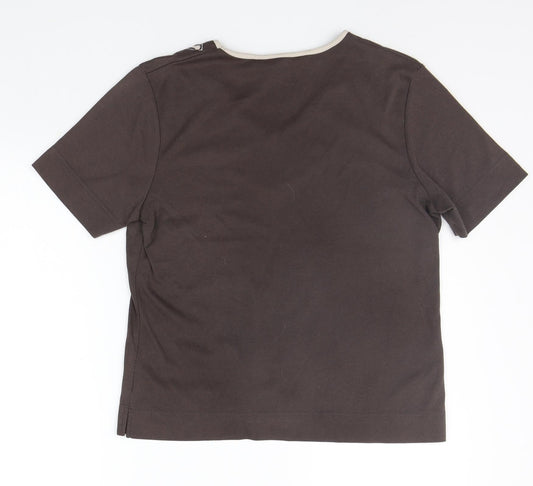 Womens UK Size 12 TIGI Grey Basic T-Shirt