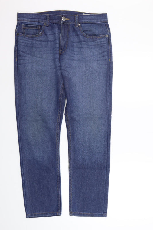Womens UK Size 32 deniem co Regular Fit Straight Blue Jeans
