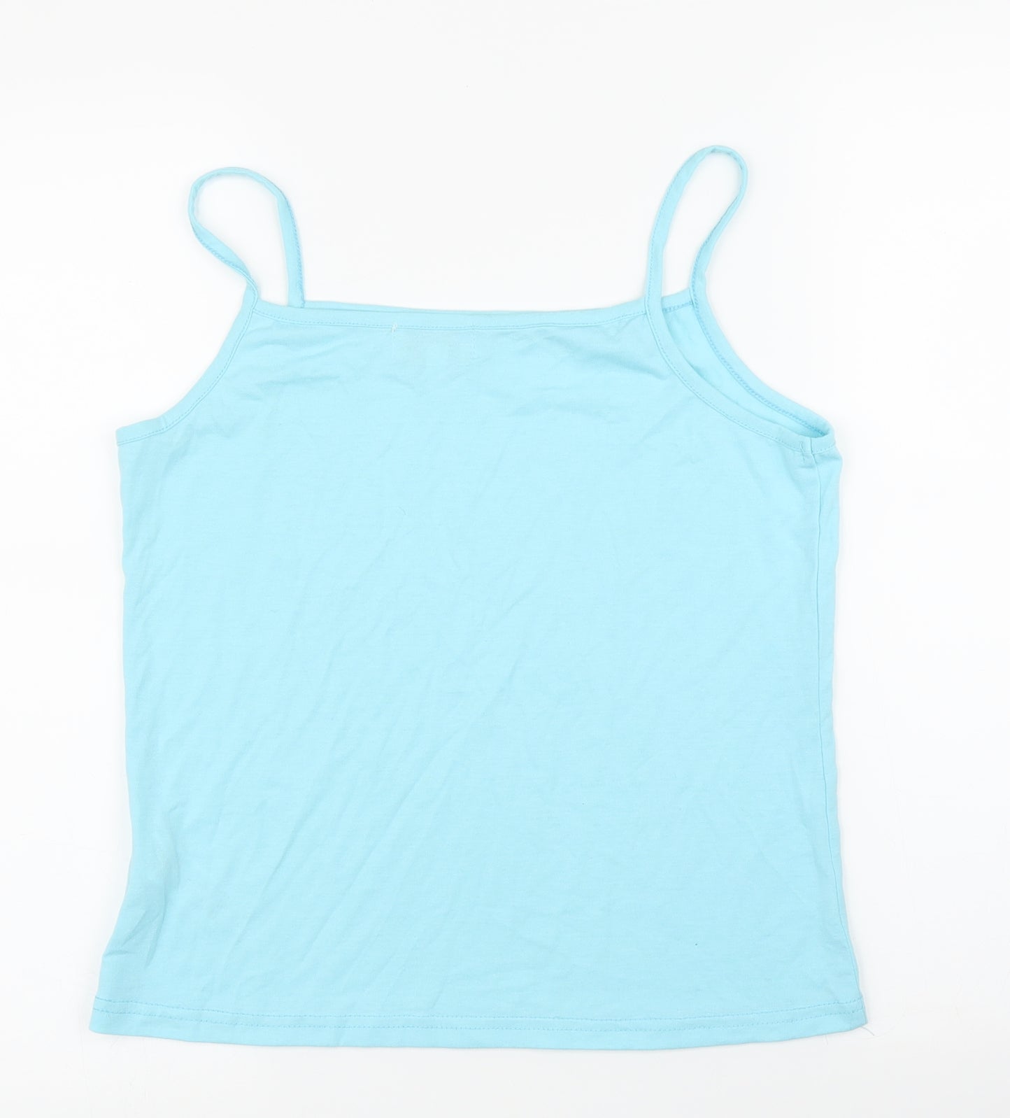 Womens UK Size 12 Apricot Blue Camisole Blouse