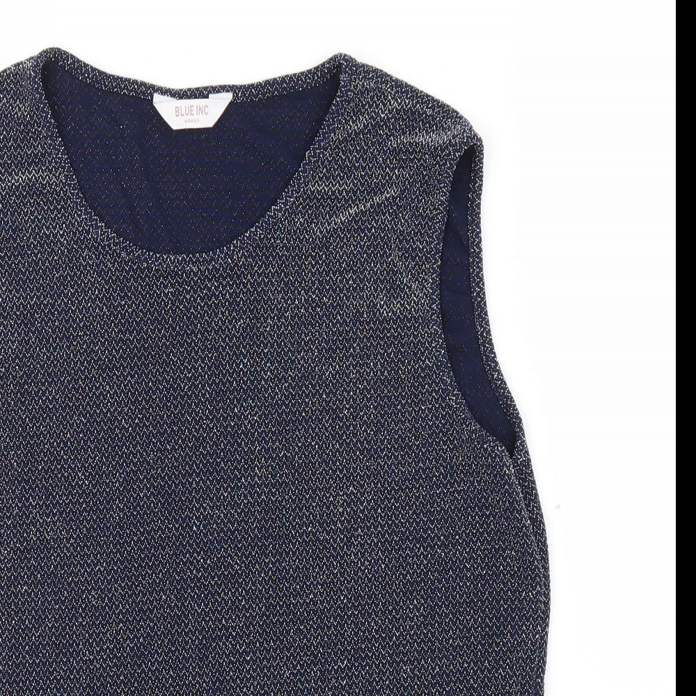 Womens UK Size 16 Blue Inc Blue Basic Blouse