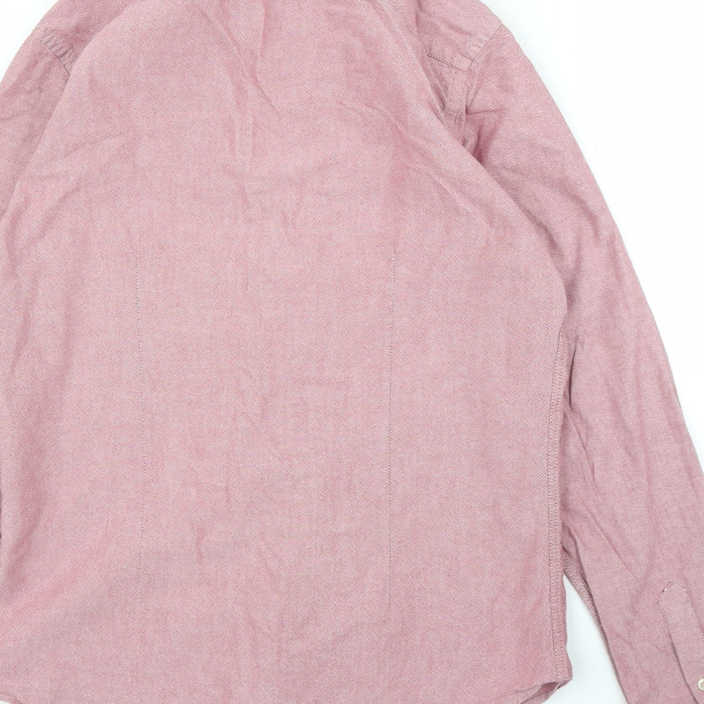 Zara Mens Purple    Button-Up Size M