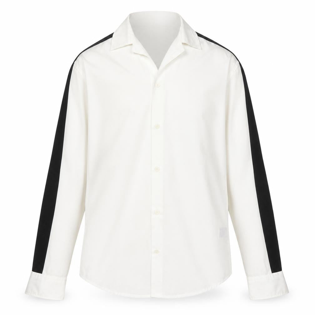 Mens UK Size M H&M White  Button-Up Long Sleeve Casual Shirt