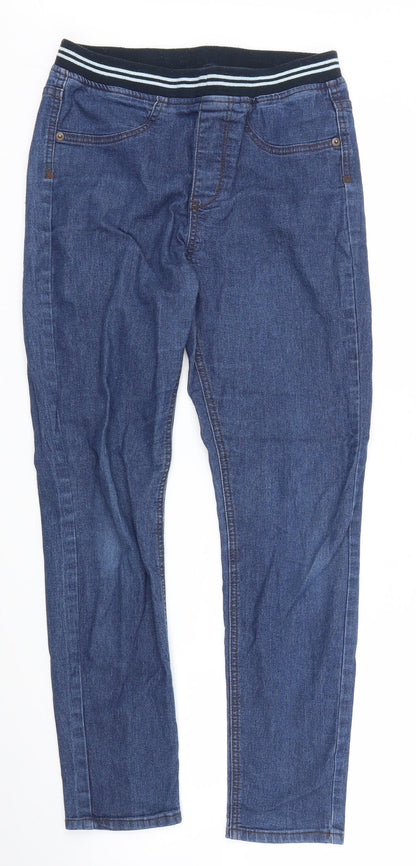 Womens UK Size S Preworn Regular Fit Straight Blue Jeans
