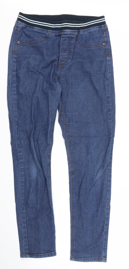 Womens UK Size S Preworn Regular Fit Straight Blue Jeans