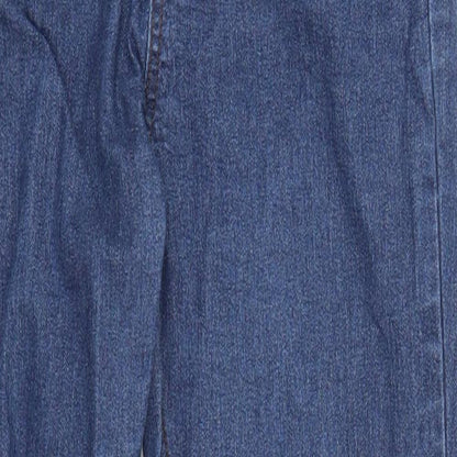 Womens UK Size S Preworn Regular Fit Straight Blue Jeans