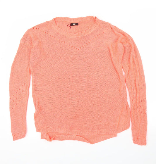 F&F Womens Orange   Pullover Jumper Size 10