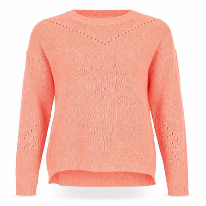 Womens UK Size 10 F&F Orange Pullover Jumper