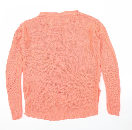 F&F Womens Orange   Pullover Jumper Size 10