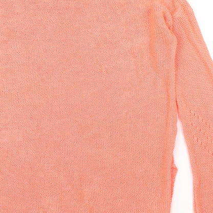F&F Womens Orange   Pullover Jumper Size 10