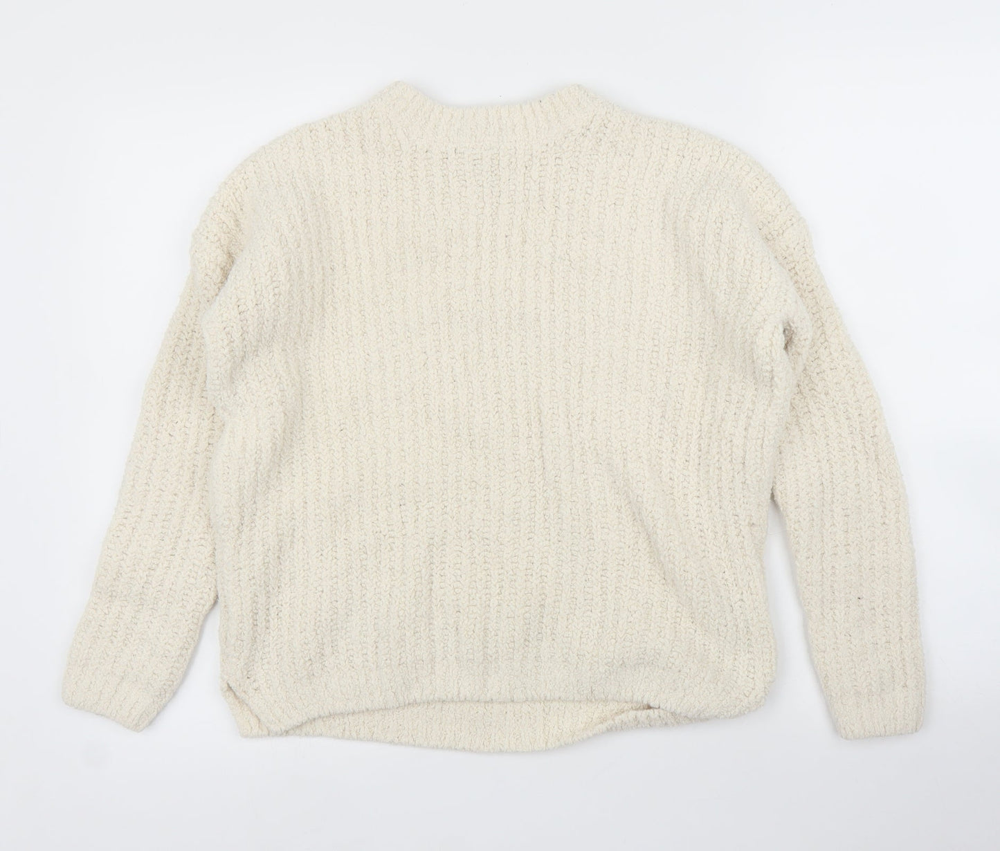 Womens UK Size S Papaya Ivory Pullover Jumper