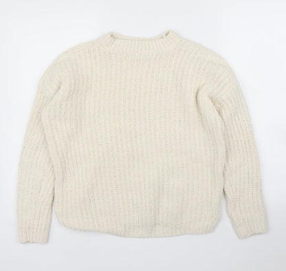 Womens UK Size S Papaya Ivory Pullover Jumper