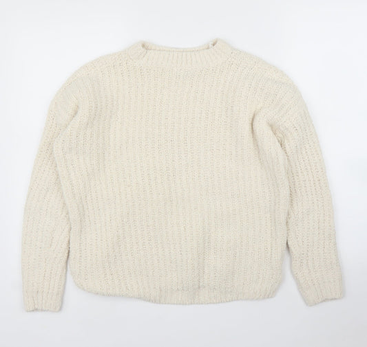 Womens UK Size S Papaya Ivory Pullover Jumper
