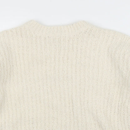 Womens UK Size S Papaya Ivory Pullover Jumper