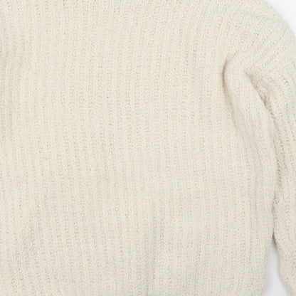 Womens UK Size S Papaya Ivory Pullover Jumper