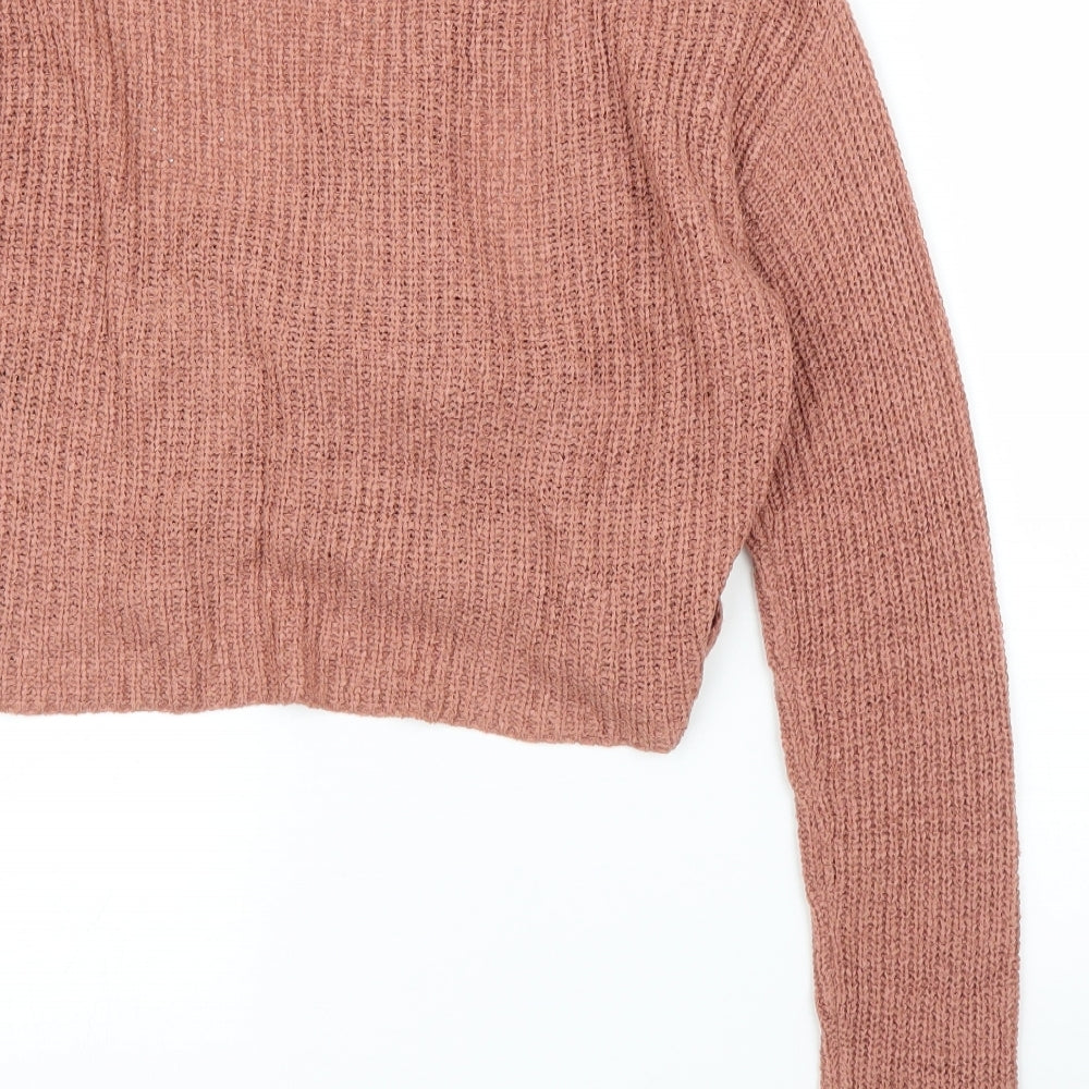 H&M Womens Brown   Wrap Jumper Size XS