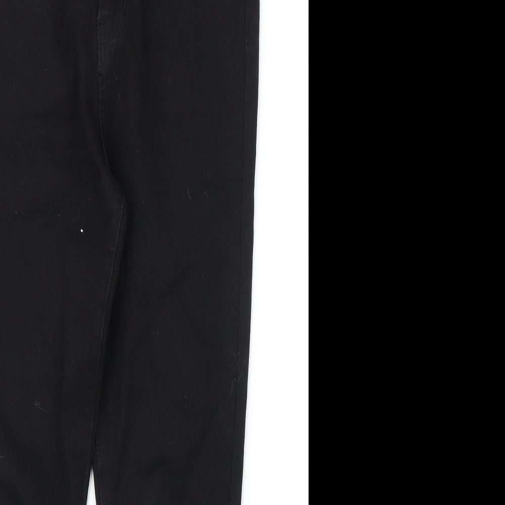 Boohoo Womens Black  Denim Skinny Jeans Size 8 L23 in