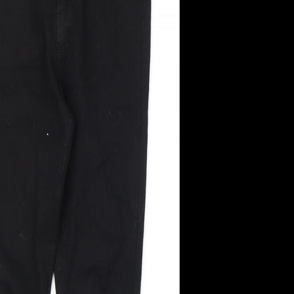 Boohoo Womens Black  Denim Skinny Jeans Size 8 L23 in