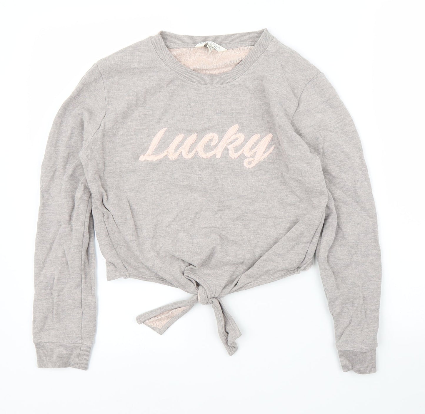 Womens UK Size 8 Miss Selfridge Grey Pullover Jumper