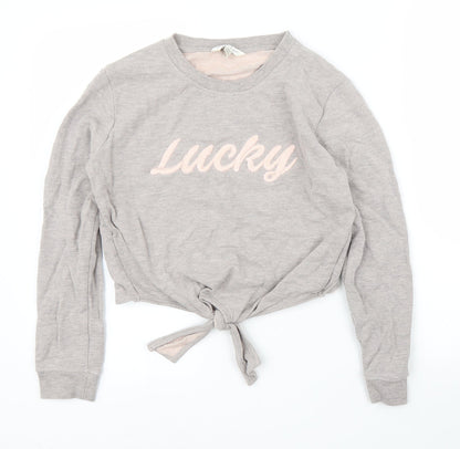 Womens UK Size 8 Miss Selfridge Grey Pullover Jumper