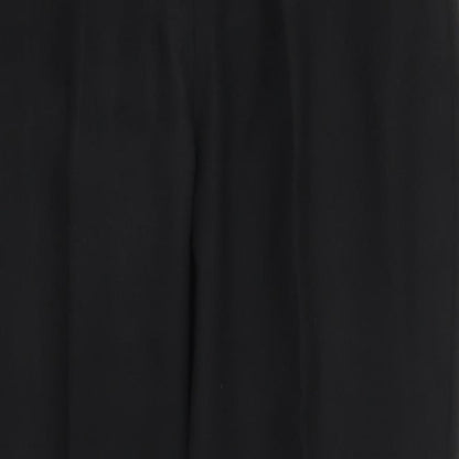 Peacocks Womens Black   Trousers  Size 14 L27 in