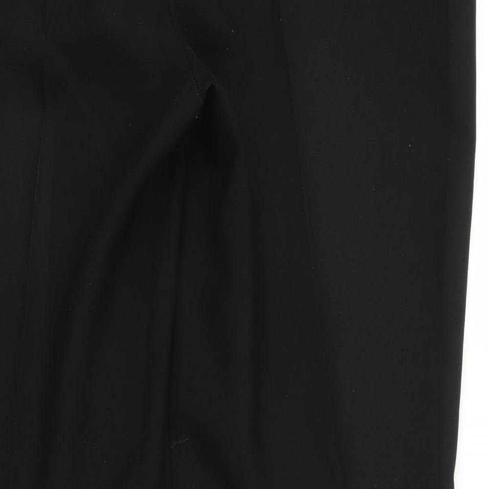 Peacocks Womens Black   Trousers  Size 14 L27 in
