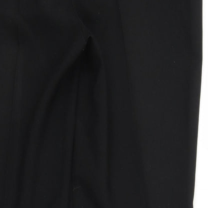 Peacocks Womens Black   Trousers  Size 14 L27 in
