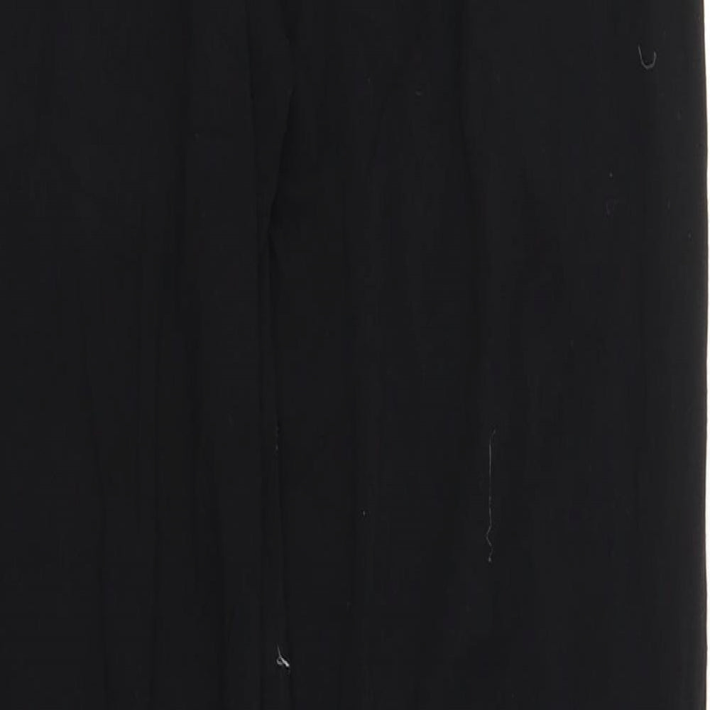 Womens UK Size 8 Papaya Regular Fit Bloomer Black Trousers