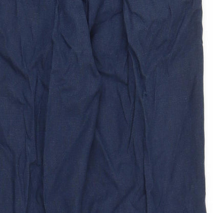 Womens UK Size 32 in Preworn Regular Fit Carpenter Blue Trousers