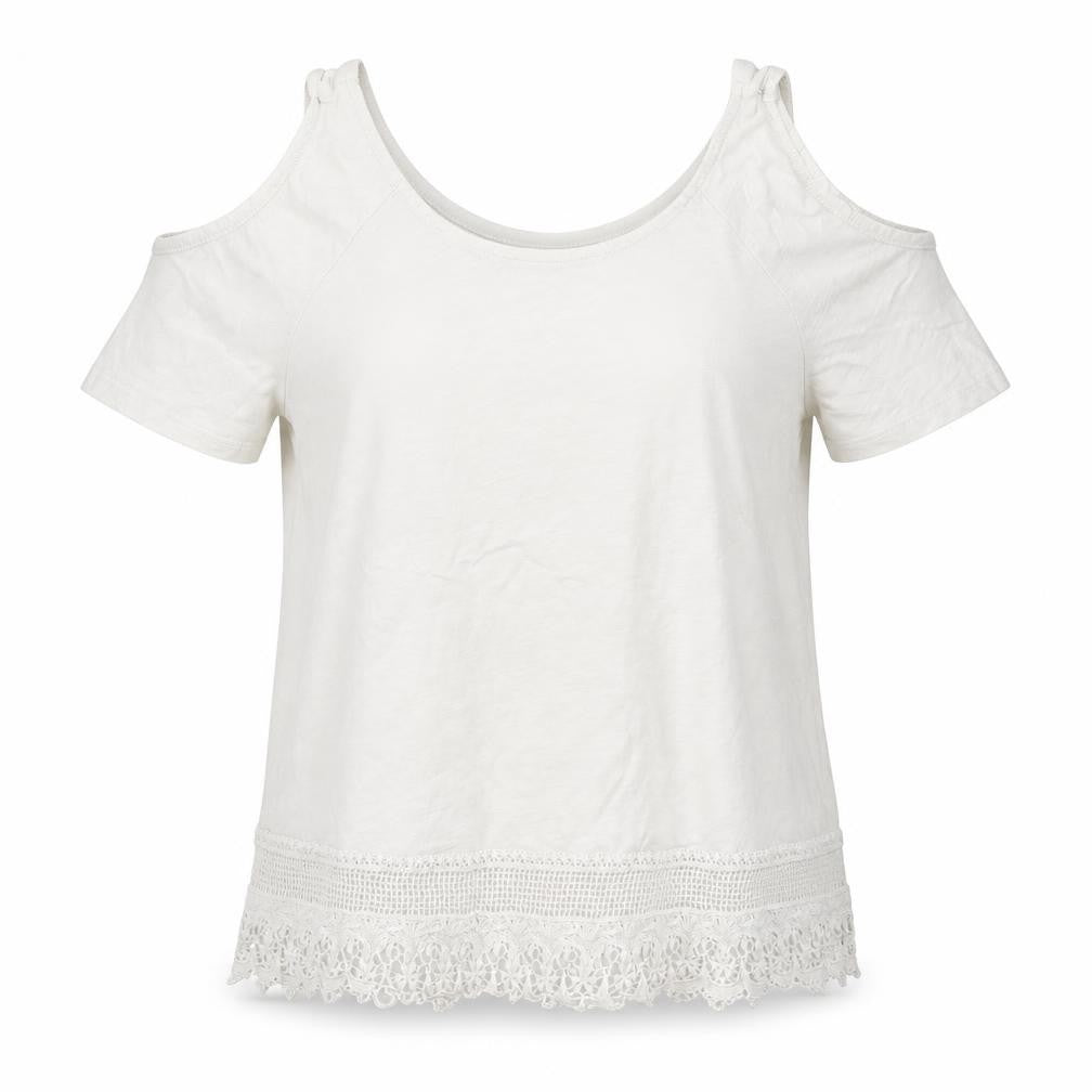 Womens UK Size 10 New Look White Basic Blouse
