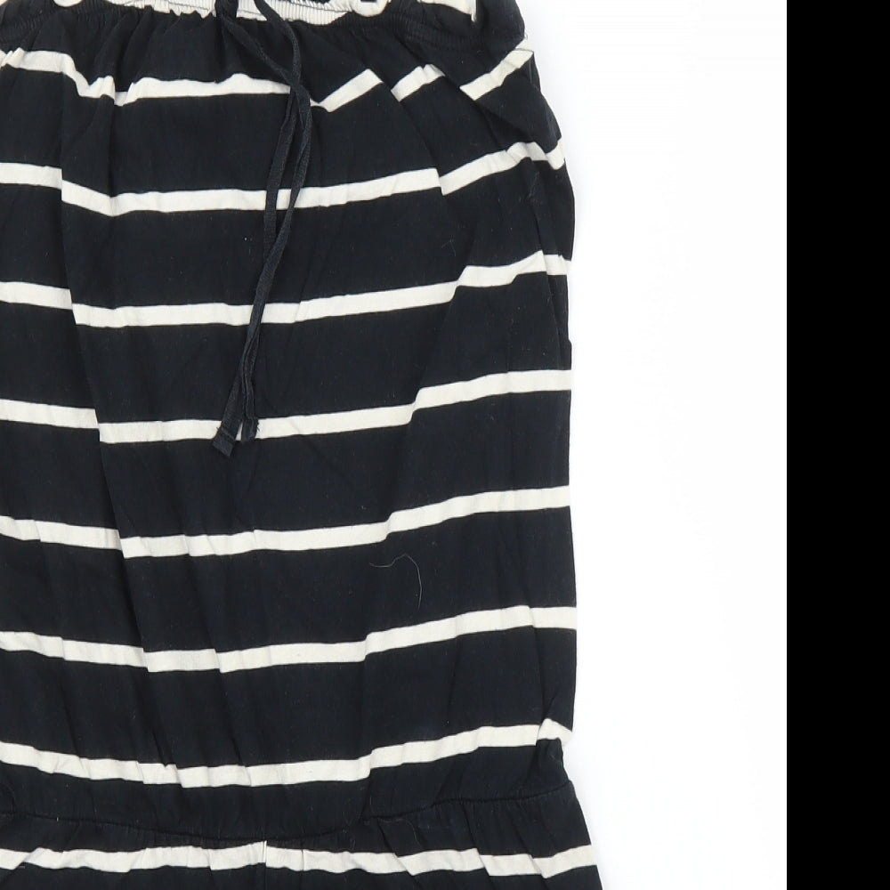 Topshop Womens Blue Striped  Romper One-Piece Size 10