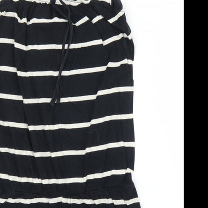 Topshop Womens Blue Striped  Romper One-Piece Size 10