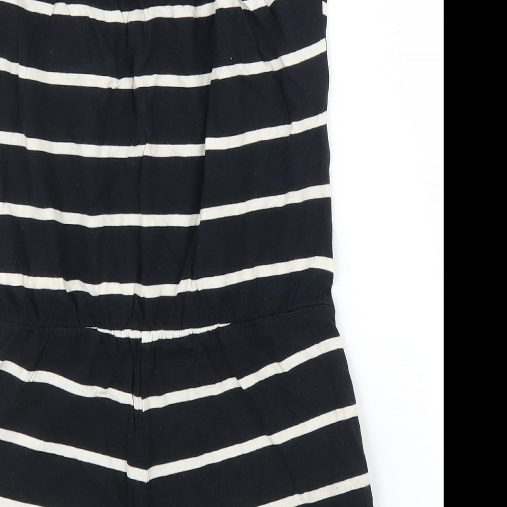 Topshop Womens Blue Striped  Romper One-Piece Size 10