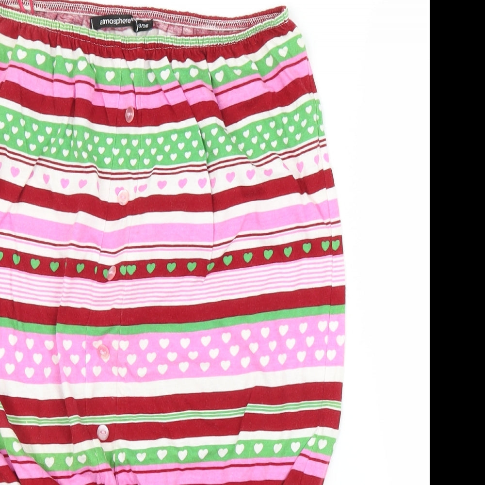 Primark Womens Pink Striped  Basic Blouse Size 8