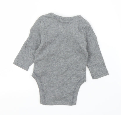 Primark Boys Grey   Babygrow One-Piece Size 0-3 Months  - Disney, Mickey Mouse