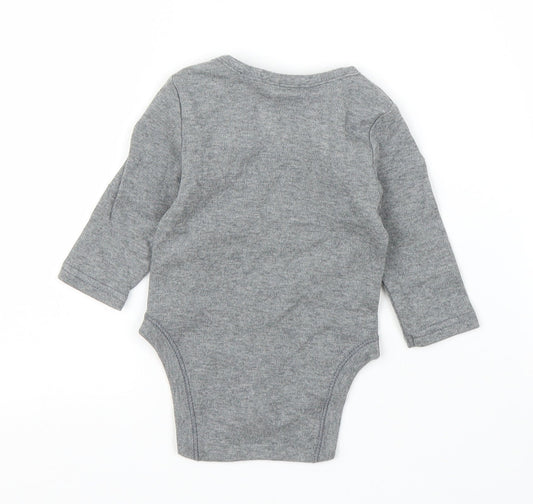 Primark Boys Grey   Babygrow One-Piece Size 0-3 Months  - Disney, Mickey Mouse