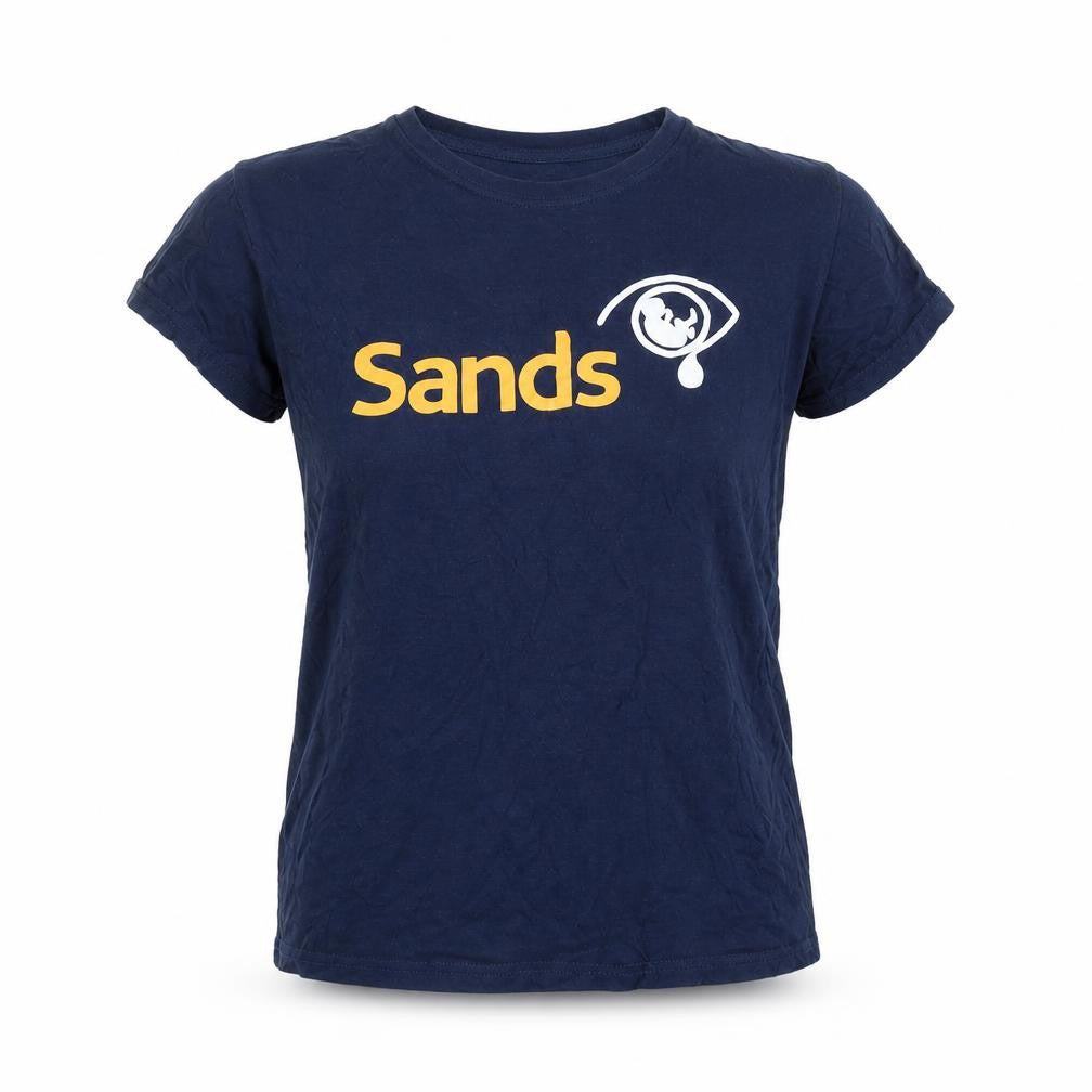 Womens UK Size M Roly Blue Basic T-Shirt