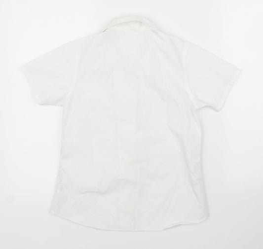 John Lewis Girls White   Basic Button-Up Size 11 Years