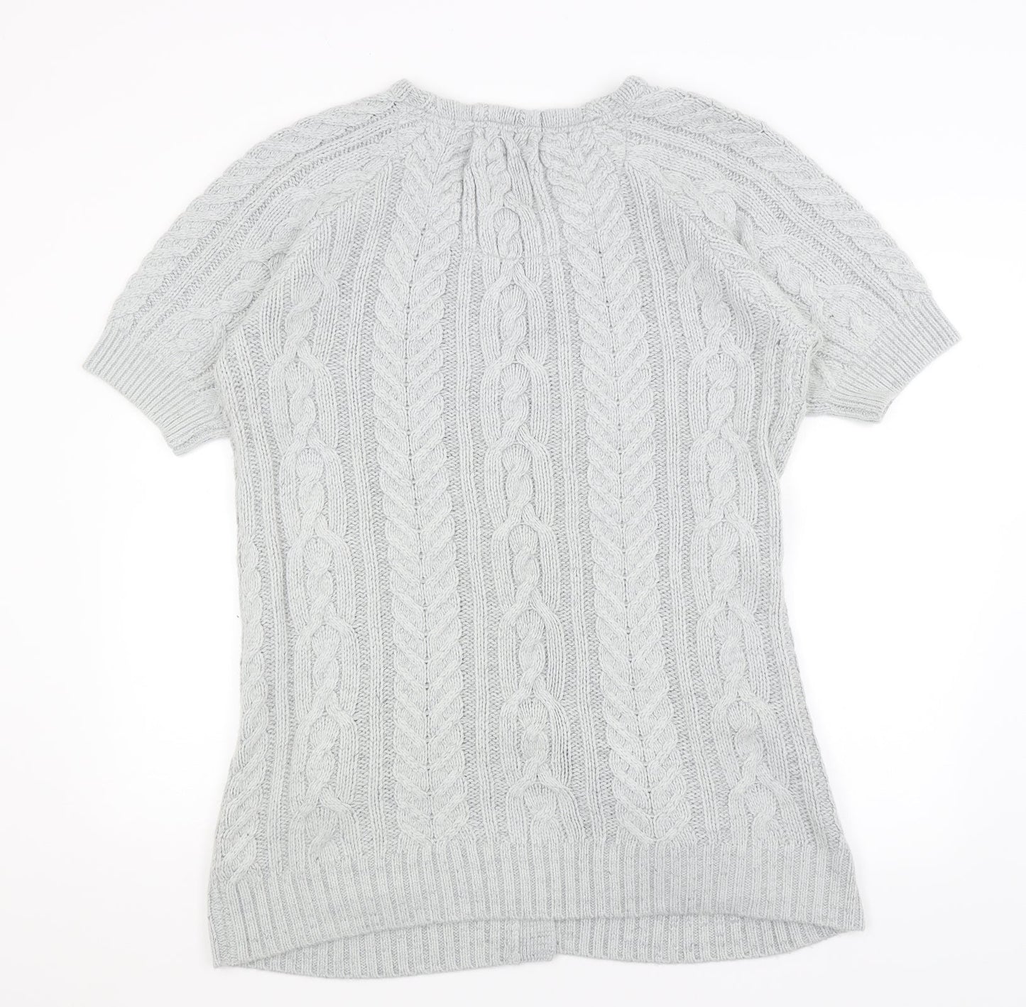 Womens UK Size M Savoir Grey Cardigan Jumper
