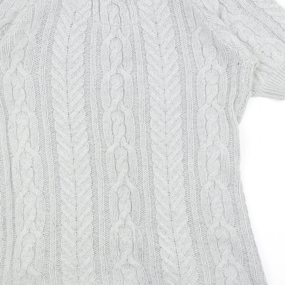 Womens UK Size M Savoir Grey Cardigan Jumper