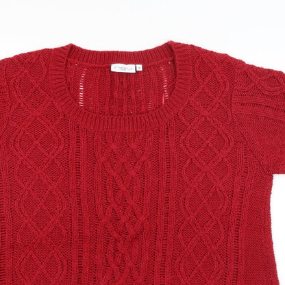 New Look Womens Red   Pullover Jumper Size 18
