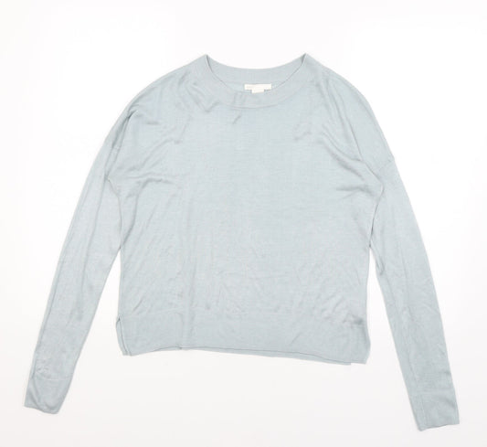Womens UK Size XS H&M Blue Pullover Jumper