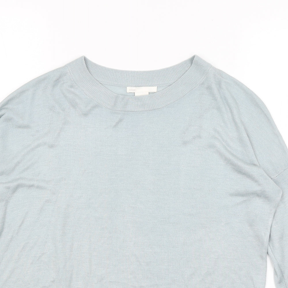 Womens UK Size XS H&M Blue Pullover Jumper