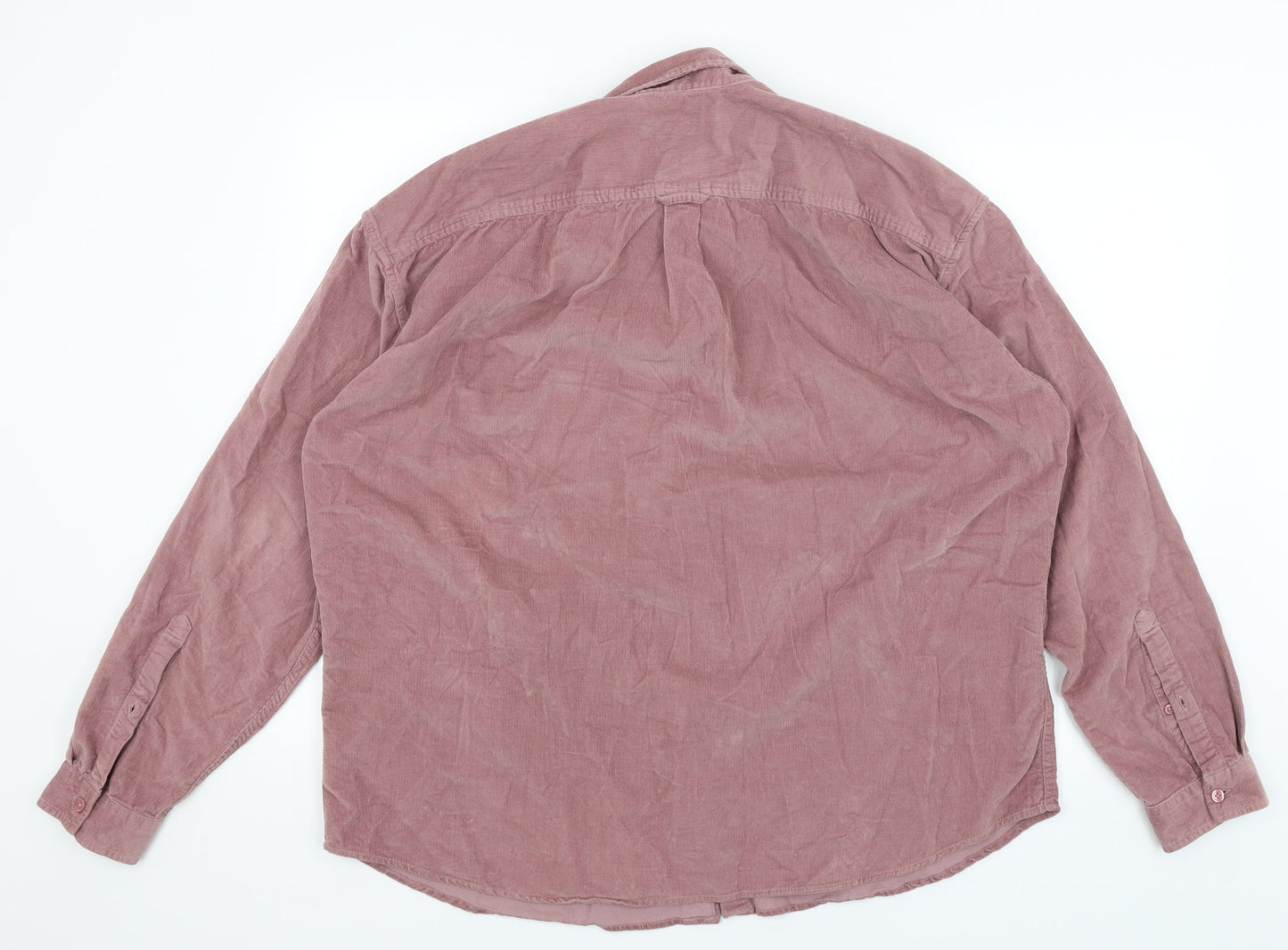 Mens UK Size L New Look Purple  Button-Up Long Sleeve Casual Shirt