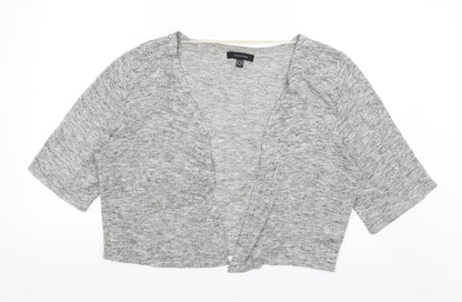Womens UK Size 14 Atmosphere Grey Wrap Jumper