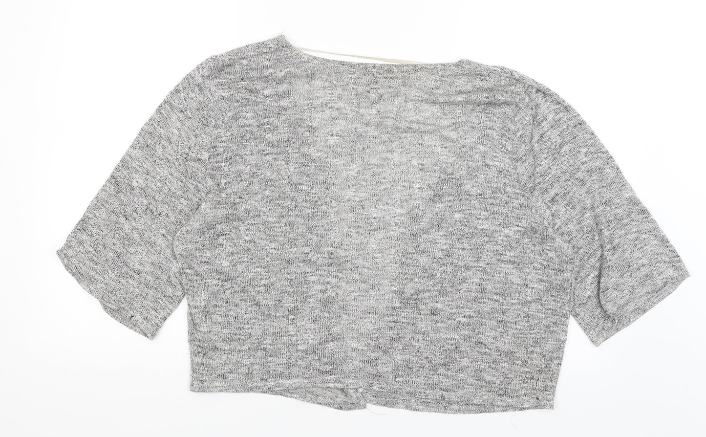 Womens UK Size 14 Atmosphere Grey Wrap Jumper
