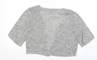 Womens UK Size 14 Atmosphere Grey Wrap Jumper