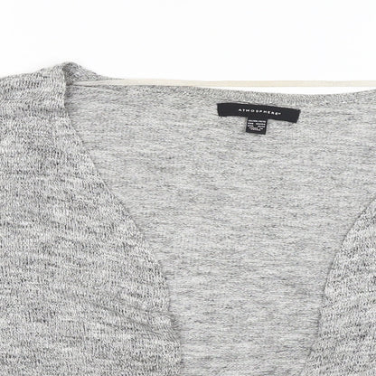 Womens UK Size 14 Atmosphere Grey Wrap Jumper